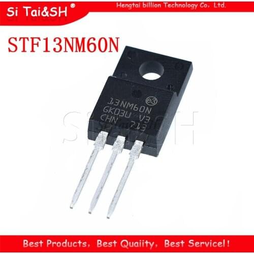 10PCS STF13NM60N TO-220F 13NM60N TO220 13NM60 F13NM60N STF13NM60 new MOS FET transistor
