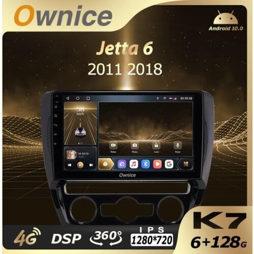 Ownice K7 6G RAM 128 ROM Android 10.0 Car Autoradio for Volkswagen Jetta 6 2011 2018 Audio Radio 4G LTE 5G Wifi Coaxial SPDIF