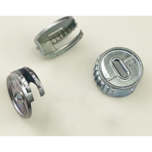 Free Shipping 100PCS 3 in 1 Furniture Connecting Nuts 25*11mm Fittings Furniture Connector Fitting Eccentric Wheels Screws