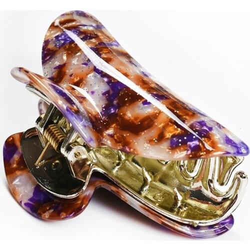 9cm Large Acrylic Hair Claw Clips for Women Glitter Starry Sky Candy Color Shredded Hairpins Girls Hair Crab Clamp Accessories