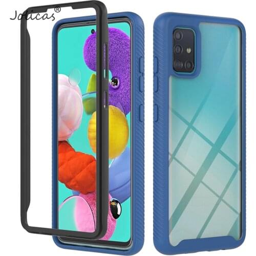 Cases Girly For cover Samsung A51 4G Bult-In Screen Protector sFor Samsung Galaxy telefon A515 Capinha Frame Phone Back samsg