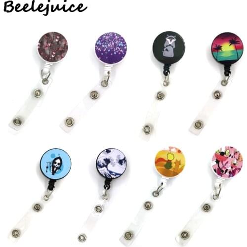 ID Retractable Badge Reel Lanyard Nurse ID Business Credit Card Work Card Badge Holder Office Student Clip Card Cover Holder Bag
