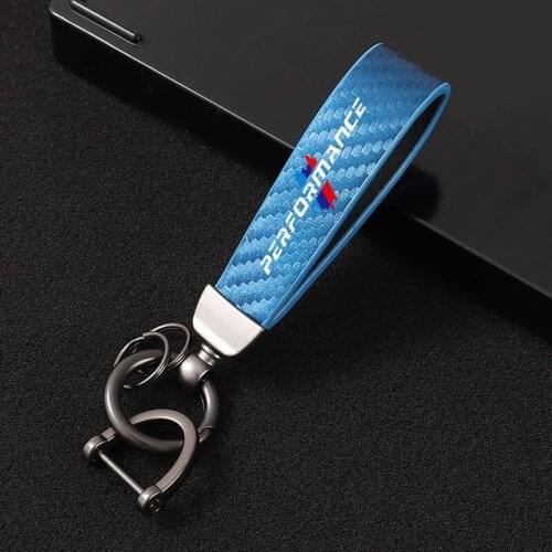 For bmw e90 e60 f30 f31 car Accessories High-Grade Leather Car KeyChain 360 Degree Rotating Horseshoe Buckle Jewelry Key Rings