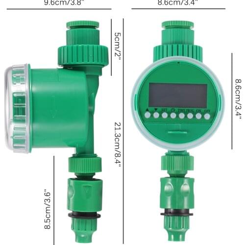 Automatic Electronic Water Timer 3/4" Connector Garden Irrigation Program Hose Faucet Lcd Display Greenhouse Plant Watering Time