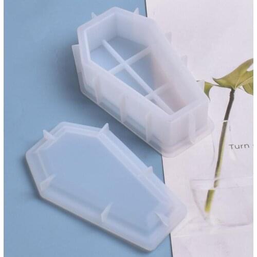 Epoxy Resin Silicone Mold Vampire Coffin Mold Ashtray Flowerpot Mold Storage Box Mold Container Mold For Resin Jewelry Making