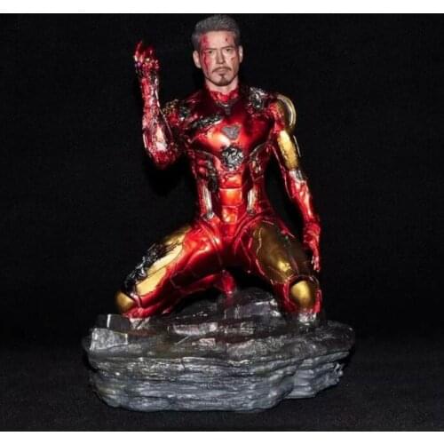 Marvel Avengers Ironman MK85 tony stark snap fingers Statue Action Figures Toys