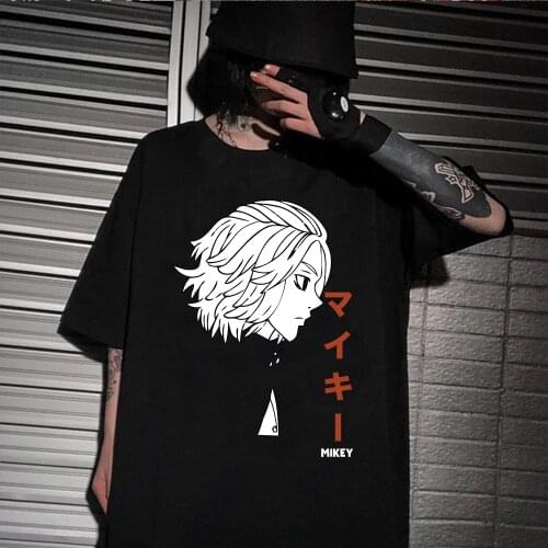 Anime Manjiro Sano Draken T-shirt Tokyo Revengers T Shirt Short Sleeve Harajuku Tops