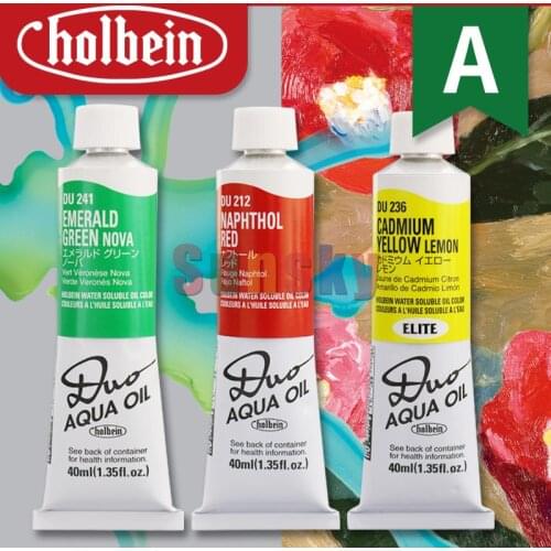 Holbein Artist DUO Waterborne Oil Painting 40ml Grade A, Watercolor Paint , Painting Supplies, Art Supplies for Artist