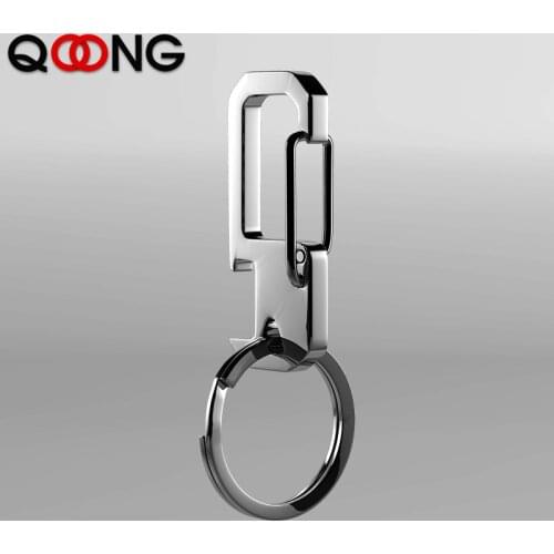 Custom 304 Stainless Steel Key Chain Bottle Opener Metal Key Ring Holder Mens Belt Buckles Chaveiro Car Keychain Keyring Y97