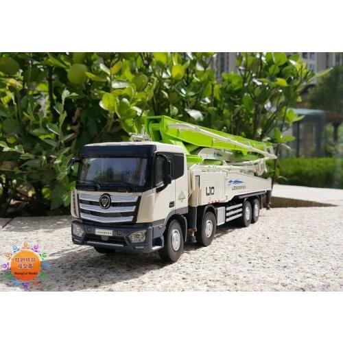 Exquisite 1:35 Foton LOXA L10 EST Concrete Pump Truck Carbon Fiber Engineer Machinery Collectible Diecast Toy Model