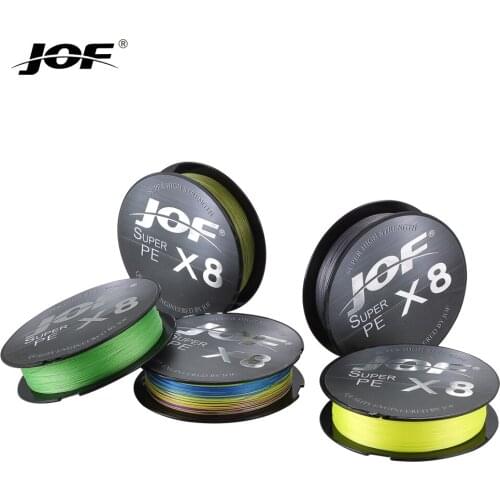 JOF 8 Strand Japan Daiwa Super Strong PE Braided Fishing Line Multifilament Braid Thread 8 Braid 15LB-100LB 150M 300M 500M