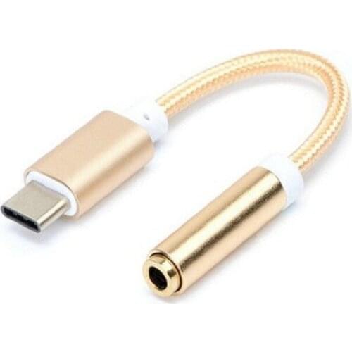 Type-C To 3.5mm Earphone Cable Adapter Usb 3.1 Type C USB-C Male To 3.5 AUX Audio Female Jack for Xiaomi 6 Mi6 Letv 2 Pro 2 Max2
