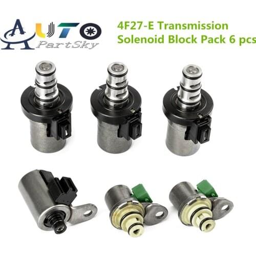 6 PCS High Quality Remanufactured for Ford Focus 4F27E 4F27-E Transmission Shift Solenoid Set 48420K-R FNR5 FN4A-EL 48420K-R