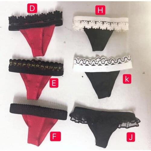 1/6 Scale Female Clothing Accessories Underpants Bikini Underwear Clothing Thong Set Underwear Set F 12" PH Doll Figure Body