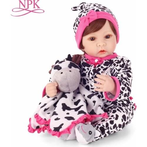 NPK 22inch Reborn Doll Kids Toys Cute Princess DIY Girl Brinquedos Gifts Baby Accompany Toys Enlightenment Dolls