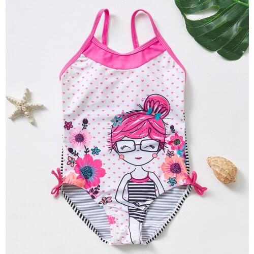1-7years Girls' Swimsuit New 2021 One Piece Swimsuit For Infantil Baby Bathing Suit One Piece Style