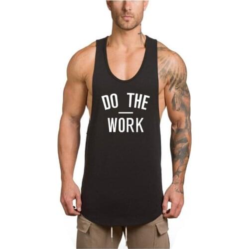 Mens Fashion Gym Tank Top Fitness Clothing Sleeveless Workout Cotton Man Canotte Bodybuilding Ropa Hombre Man Clothes Wear Vest