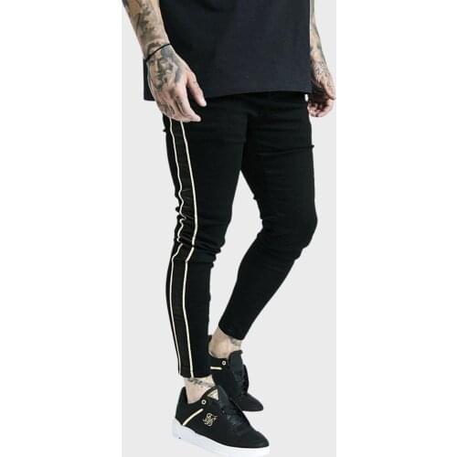 SikSilk Alves Double Stripe Mens Jeans