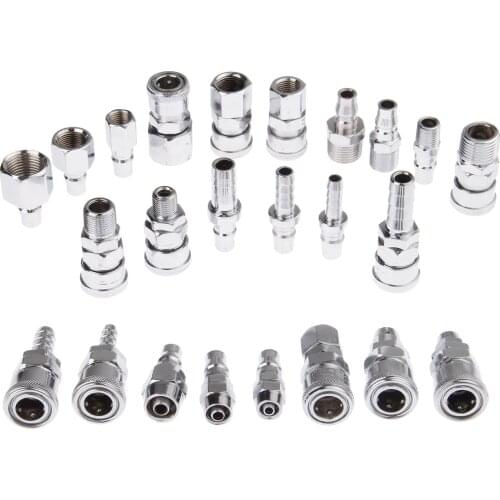 1Pc Iron Pneumatic Fittings Female Male Air Line Hose Compressor Fitting Connector Quick Release Coupler Set Pneumatic Parts