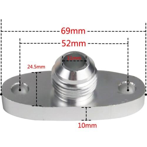 Oil Feed 10AN Drain Outlet Flange T3 T4 T04 T03 10 AN Adapter