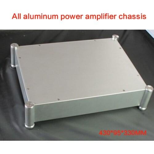 DIY All-aluminum Power Amplifier Chassis Bile Case Preamp Shell DAC Box 4308T Amplifier Enclosure Audio House 430*95*330MM