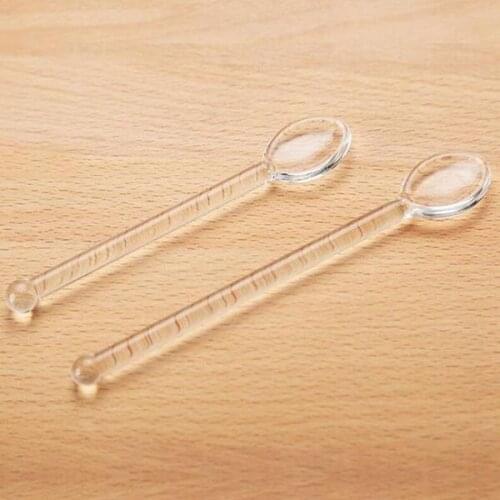 Clear Glass Stirring Coffee Spoon Dinnerware Eco-friendly Tableware Set for Kitchen Home Furnishing Necessity