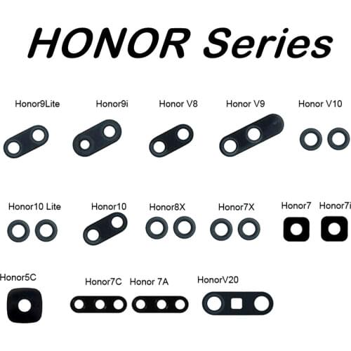 NEW Rear Back Camera Lens Glass For Huawei Honor 6X 8X 9 Lite V9 9X 10 Lite 10i V10 Play 20 Pro 20i V20 30 Pro 30S Play 50 Pro