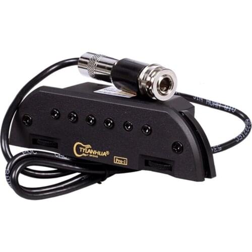 TYLANH skysonic PRO-1 endpin jack Shock-adsorbing foam lines the inside edges of both mounting brackets guitar pick holder