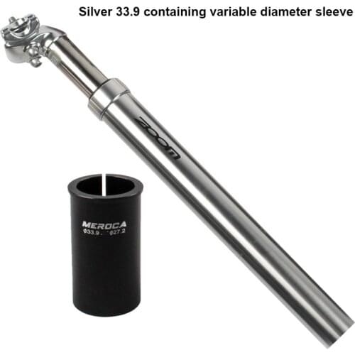 ZOOM Bike Parts Damper Seat Post Saddle Suspension Tube 31.6/27.2mm MTB Road Mountain Bike Bicycle M5M2 Bicycle Saddle Tube