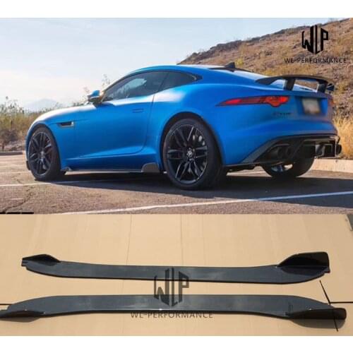 F-Type High Quality Carbon Fiber Racing Auto Side Skirts Body Apron for Jaguar F-TYPE Car styling 14-15