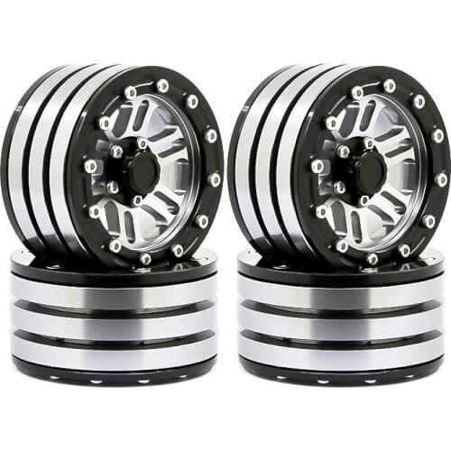 1.9 Wheel Hub Metal Alloy Beadlock Wheel Rims for 1:10 RC Crawler Axial SCX10 AXI03007 90046 Traxxas TRX4 Redcat