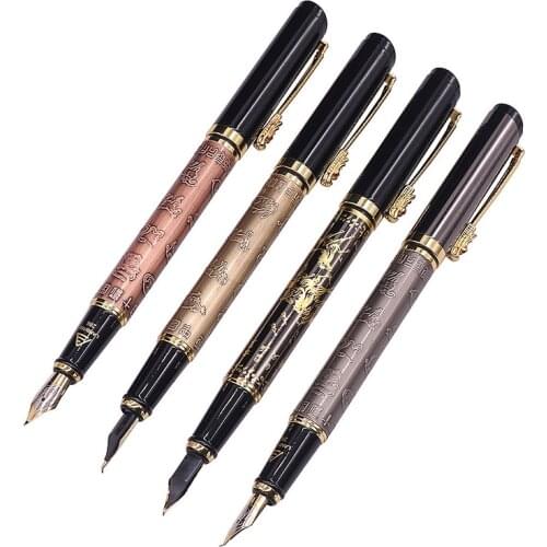 1 Set Top Quality Fountain Pen Oblique Type And Standard Type 0.5 Mm / 0.8-1.0 Mm Nib Free Gift 2 Nib 1 Bend 1 Straight