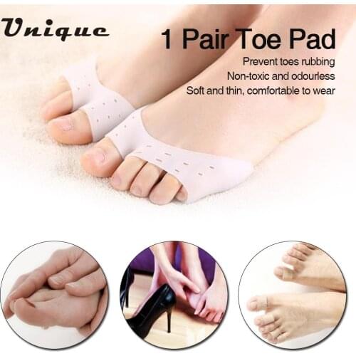 1 Pair Toe Pads Forefoot Cushions Toe Protector Foot Protection Open-toed Toe Protective Cover Pads Health Foot Toe Care Tool