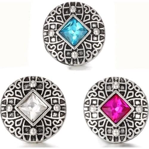 10Pcs/lot The Bloomer Snap 18mm Metal Snap Button For Charm Bracelet Womens Fashion DIY jewelry