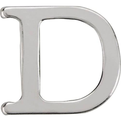 10pcs Silver letter D Charm floating charms for Living glass locket