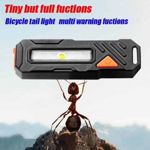 2 Modes MTB Bicycle USB Charging Taillight COM LED White Light Bicycle Riding Taillight Accessories