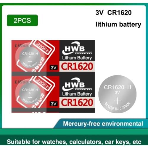 2pcs for Maxell CR1620 Button Batteries ECR1620 DL1620 5009LC Cell Coin Lithium Battery 3V CR 1620 For Watch Electronic