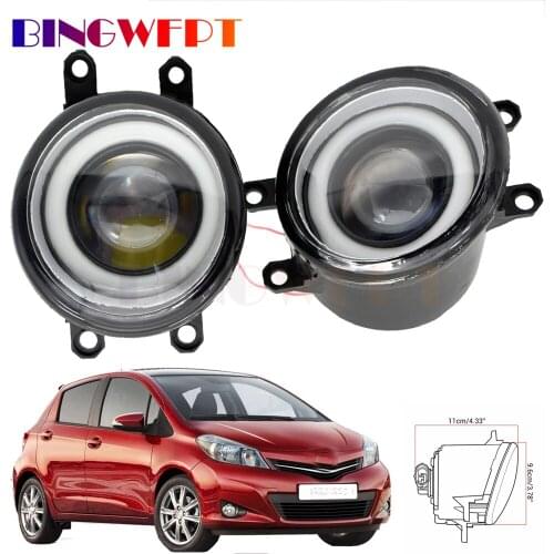 2in1 Fog Light Assembly + Daytime Running Lamp For Toyota Yaris 2006-2014 Car Right + Left LED Fog Light DRL
