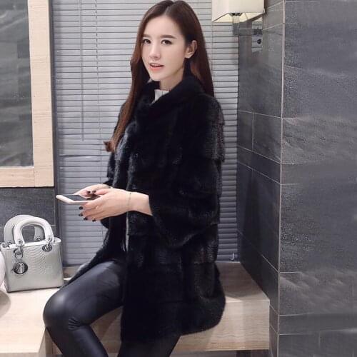 2021 Vintage Standard Collar 100% Real Rabbit Fur Coat Classival Cut Natural Genuine Fur Jacket Length Customize Size wsr760