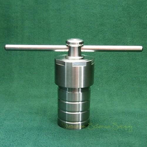 25ml,PTFE lined Hydrothermal Synthesis Reactor Polytetrafluoroethyle lined Stainless Steel Vessel