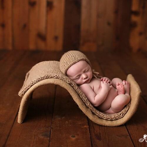 New Newborn photography props 3pcs set S-type props+ blankets+hats full set Baby photography assisted modeling Shooting Props