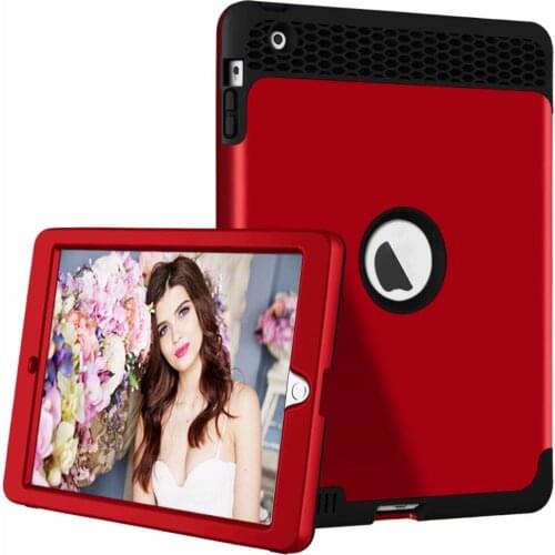 3 in 1 Full body Shockproof Cases PC Rugged Drop Protection Cover Case For iPad 4 Tablet Case For Apple iPad 4 3 2 Coque Capa