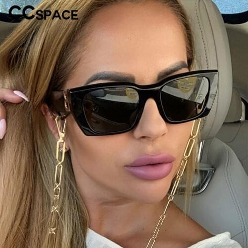53188 Square Small Frame Ladies Sunglasses Brand Design Decorative Vintage Men Womens Shades UV400