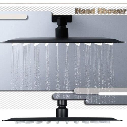 8/10/12 Inches Square/Round Showerhead Stainless Steel Top Spray Shower Head X4YD