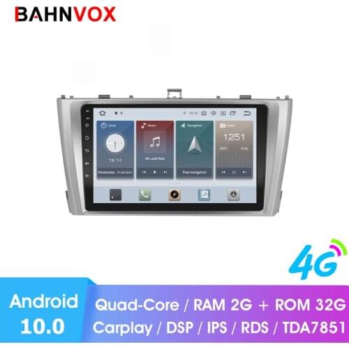9" android 10.0 RAM2G car gps dvd player for Toyota Avensis 2008 2015 car radio multimedia navigation stereo head unit dsp