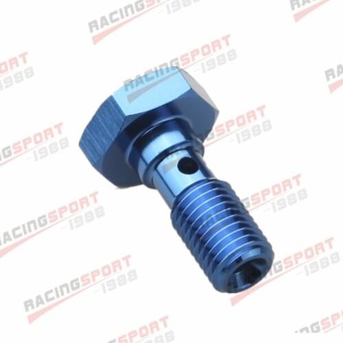 Banjo Bolt M8 x 1.0 Aluminium alloy Banjo Bolts Brake Adaptor AD63001 blue/black