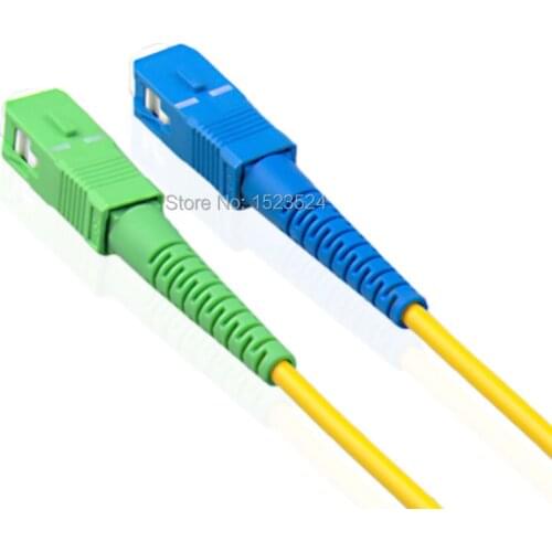 Free Shipping 10pcs/lot 9/125 3mm 3M SM Simplex SC-SC Fiber Optic Jumper Cable SC/APC-SC/UPC Fiber Optic Patch Cord