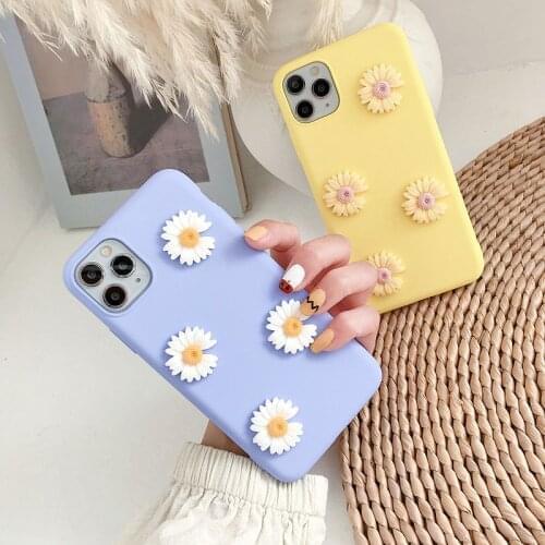 Korea Cute 3D Flower Silicon Case for Xiaomi Redmi Note 9 Pro Max 8T 7S 6 5A 4X 3 Hongmi K20 K30 F1 X2 F2 Pro TPU Phone Bags