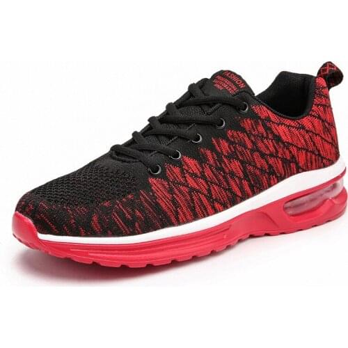 Mens Sneakers Fashion Mesh Breathable Outdoor Male Sports Shoes Lightweight Soft Bottom Comfortable Lace-Up Athletic Footwear