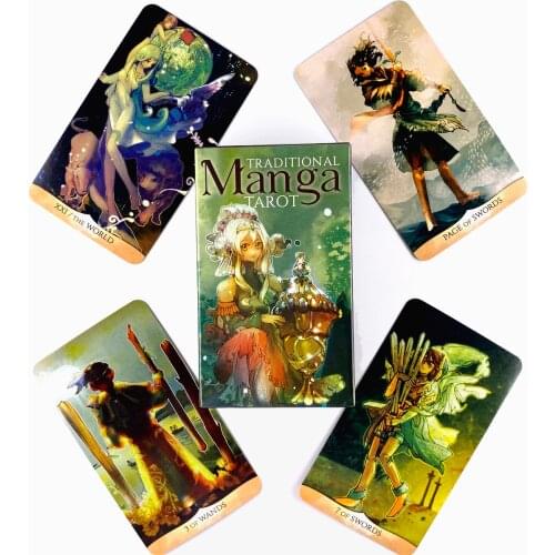 Manga Tarot Deck Leisure Party Table Game High Quality Fortune-telling Prophecy Oracle Cards With Guide Book